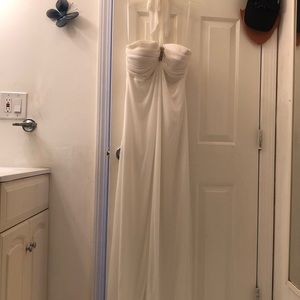 White prom dress worn once 4 years ago!